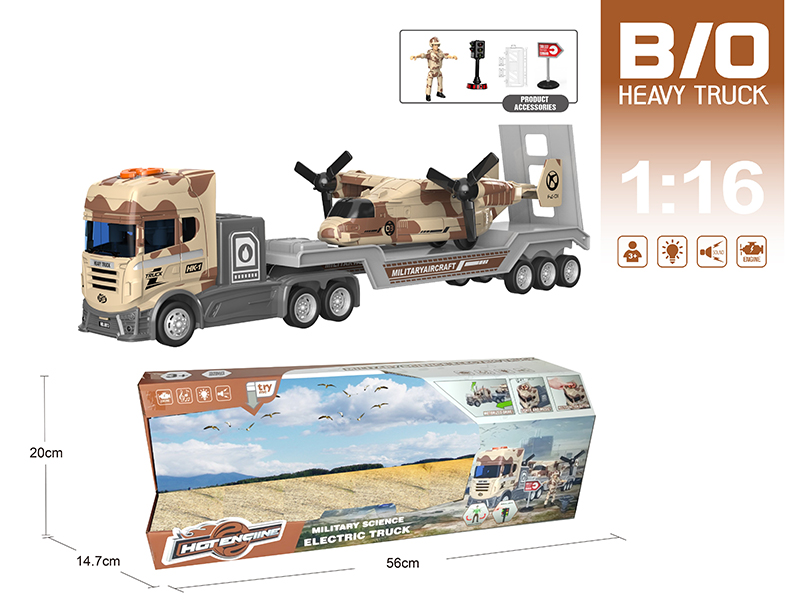 1:16 Multifunctional B/O Trailer With Sound And Light(With Scene Accessories)