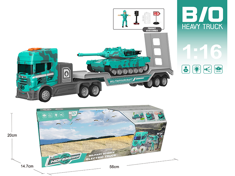 1:16 Multifunctional B/O Trailer With Sound And Light(With Scene Accessories)
