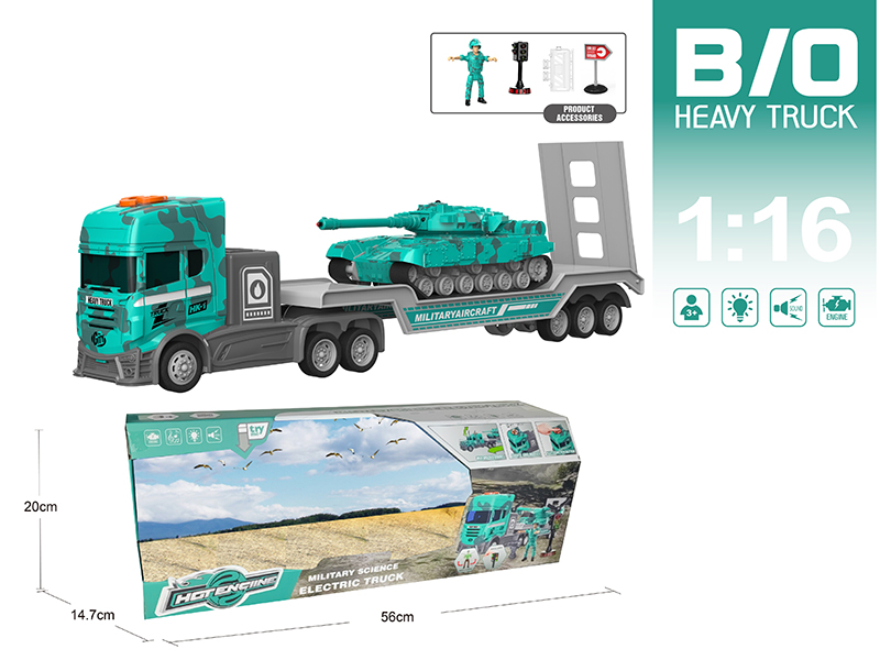 1:16 Multifunctional B/O Trailer With Sound And Light(With Scene Accessories)