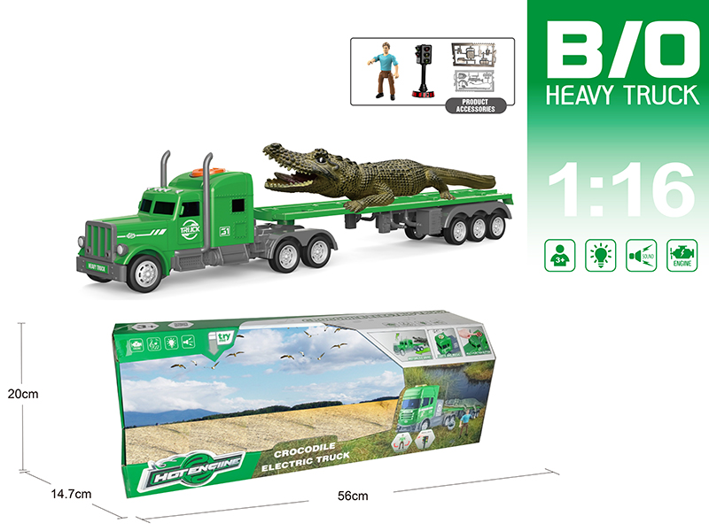 1:16 Multifunctional B/O Trailer With Sound And Light(With Scene Accessories)