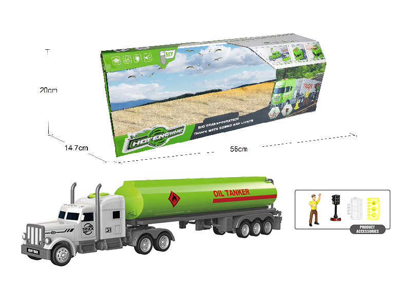 1:16 Multifunctional B/O Oil Tanker With Sound And Light(With Scene Accessories)