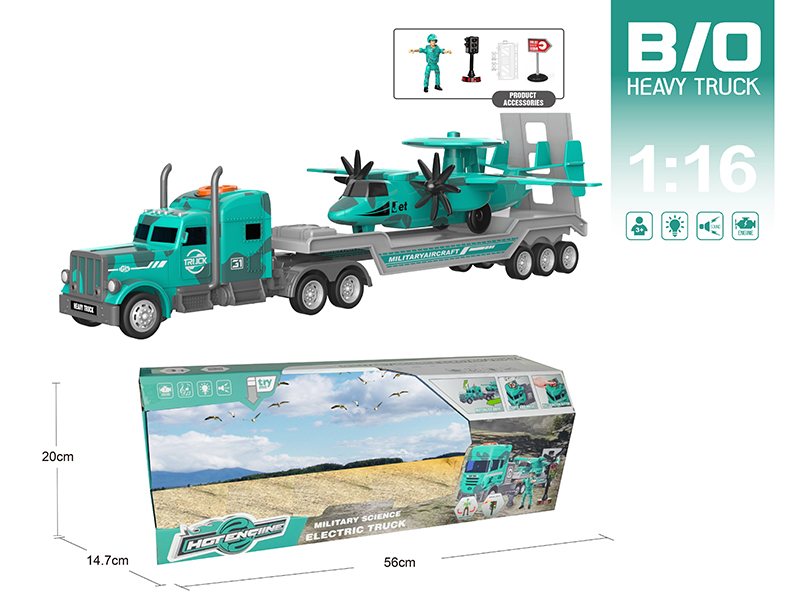 1:16 Multifunctional B/O Trailer With Sound And Light(With Scene Accessories)