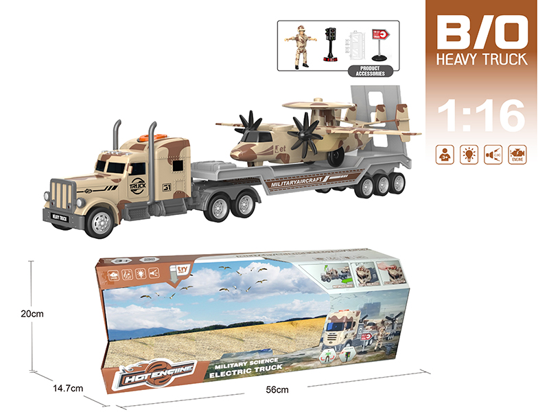 1:16 Multifunctional B/O Trailer With Sound And Light(With Scene Accessories)