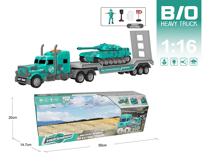 1:16 Multifunctional B/O Trailer With Sound And Light(With Scene Accessories)
