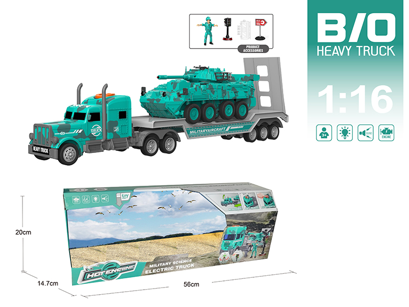 1:16 Multifunctional B/O Trailer With Sound And Light(With Scene Accessories)