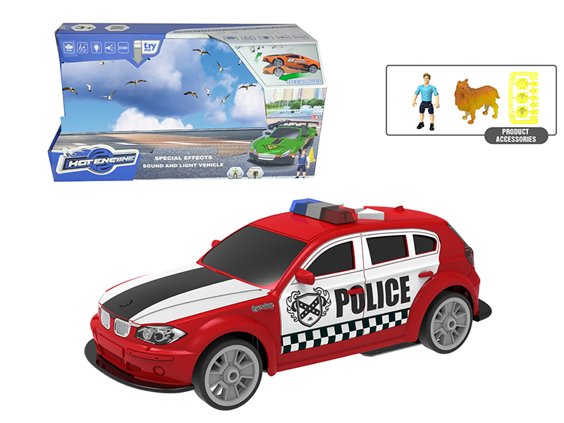 1:16 B/O Lift Police Car With Sound And Light(With Scene Accessories)