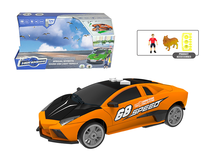 1:16 B/O Lift Sports Car With Sound And Light(With Scene Accessories)