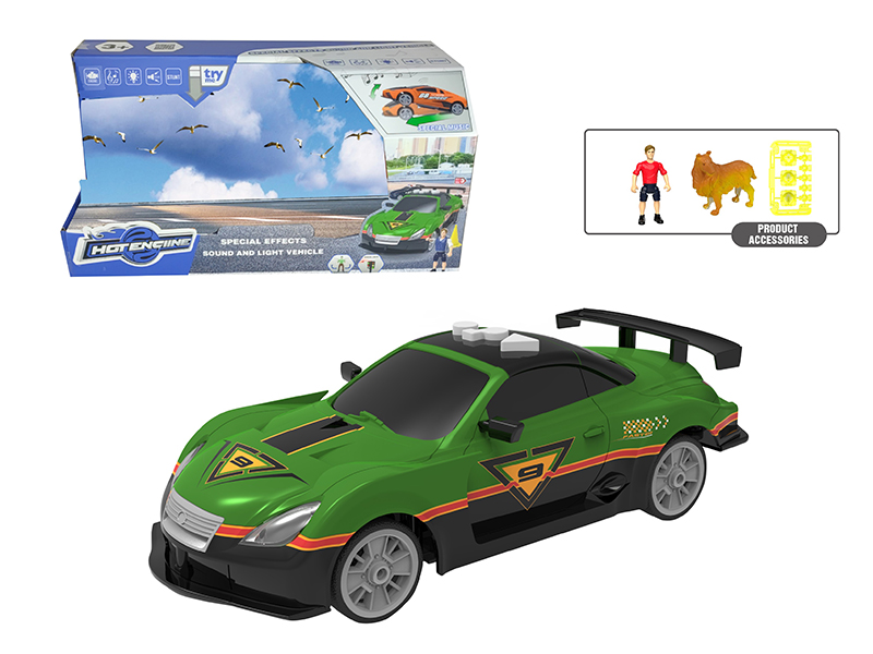 1:16 B/O Lift Sports Car With Sound And Light(With Scene Accessories)