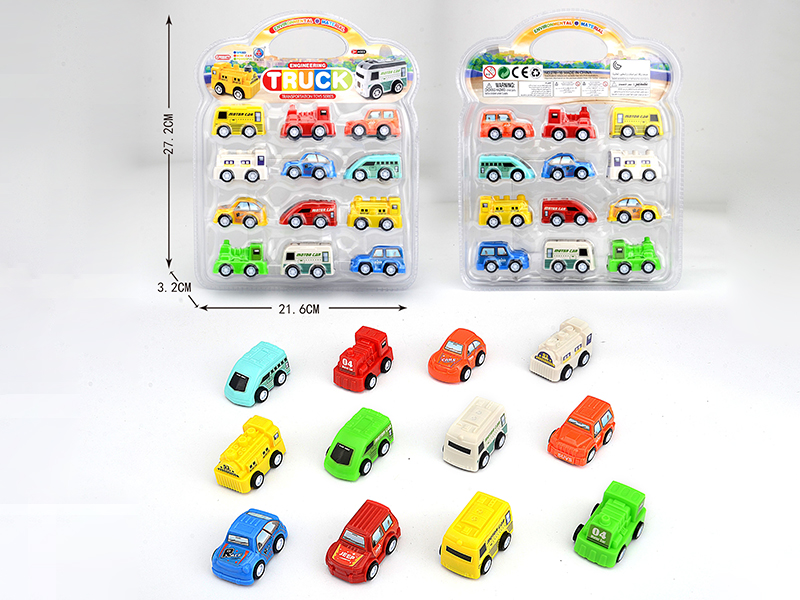 Pull Back Cartoon Car 12pcs