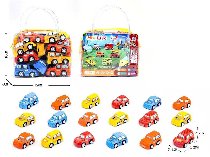 Pull Back Car 18pcs