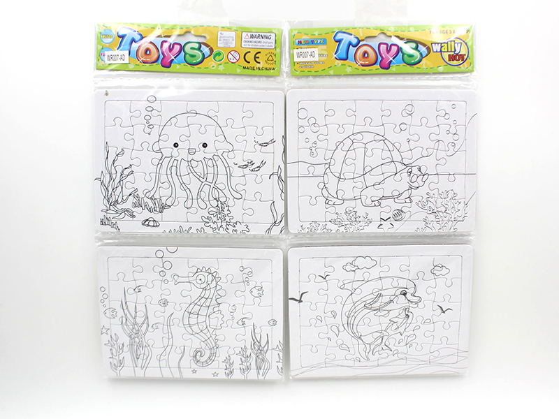 Painting Puzzle Without Pen(Marine Animal )