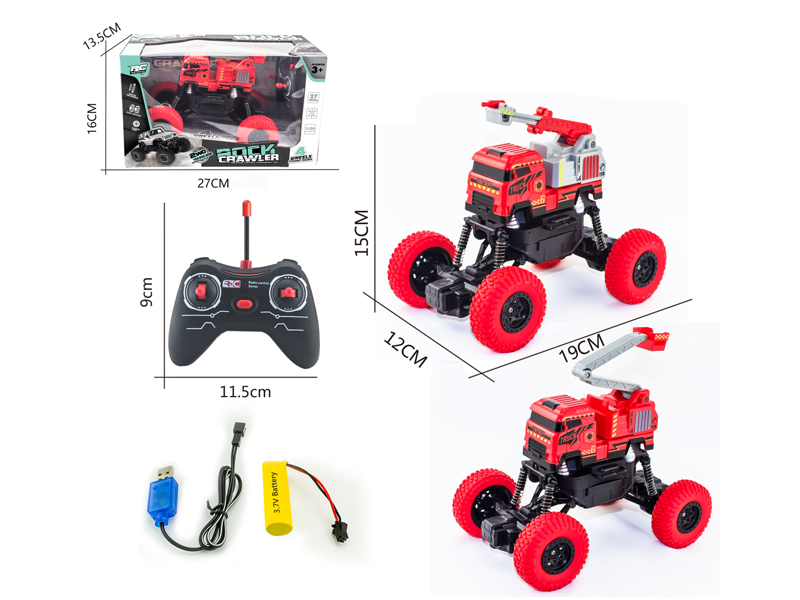 1:20 4Ch R/C 27Mhz Fire-Fighting Vehicle(Including Electricity)