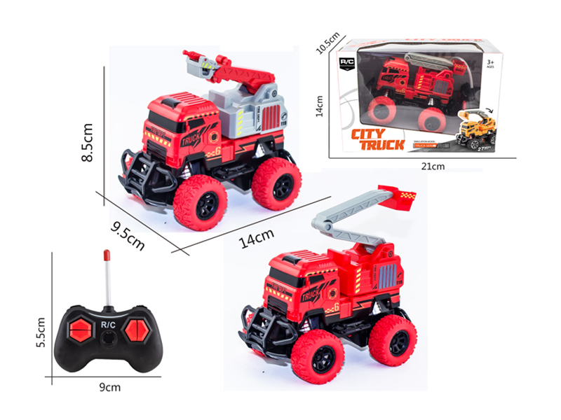 1:43 4Ch R/C 27Mhz Fire-Fighting Vehicle With Light (Without Electricity)