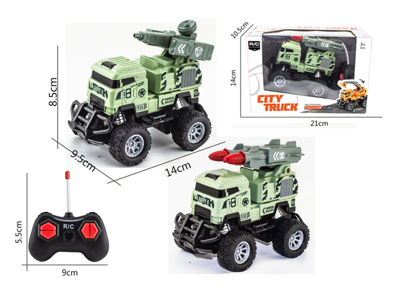 1:43 4Ch R/C 27Mhz Military Vehicle With Light (Without Electricity)