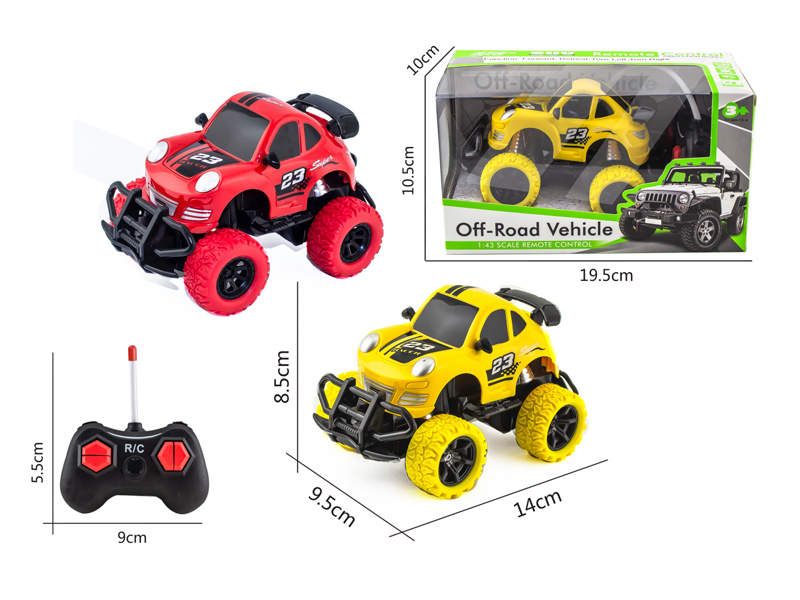 1:43 4Ch R/C 27Mhz Q Version Off-Road Vehicle With Light (Without Power)