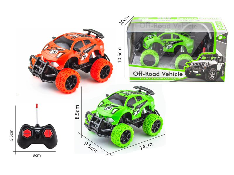 1:43 4Ch R/C 27Mhz Q Version Off-Road Vehicle With Light (Without Power)