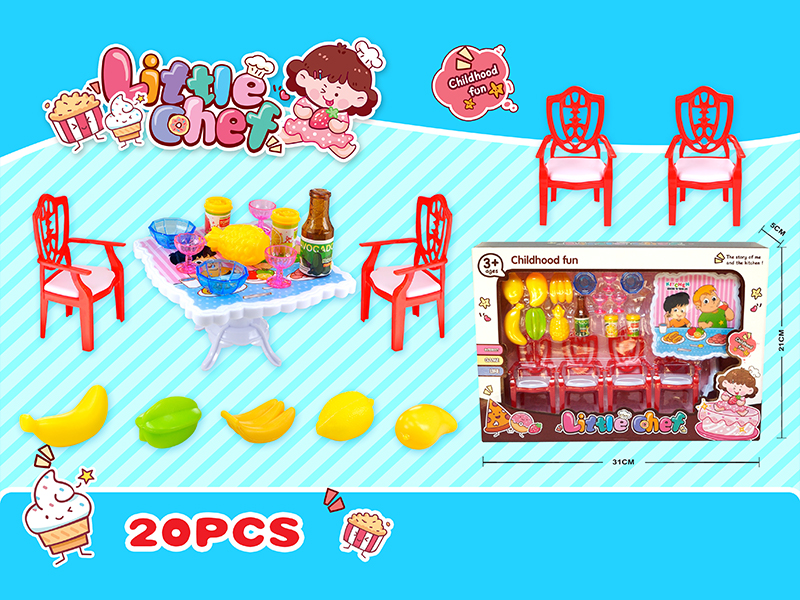 20PCS Tableware Toy Set