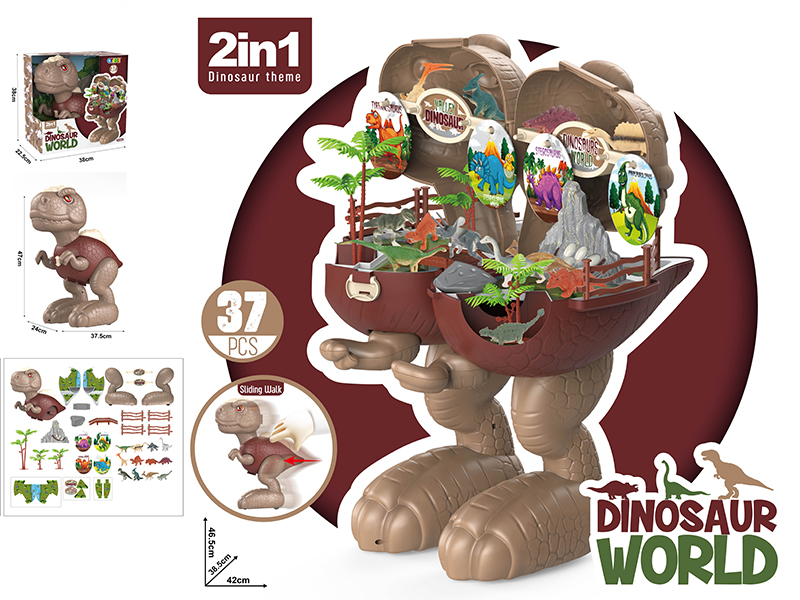 Sliding Walk Tyrannosaurus Rex Dinosaur Set 37pcs