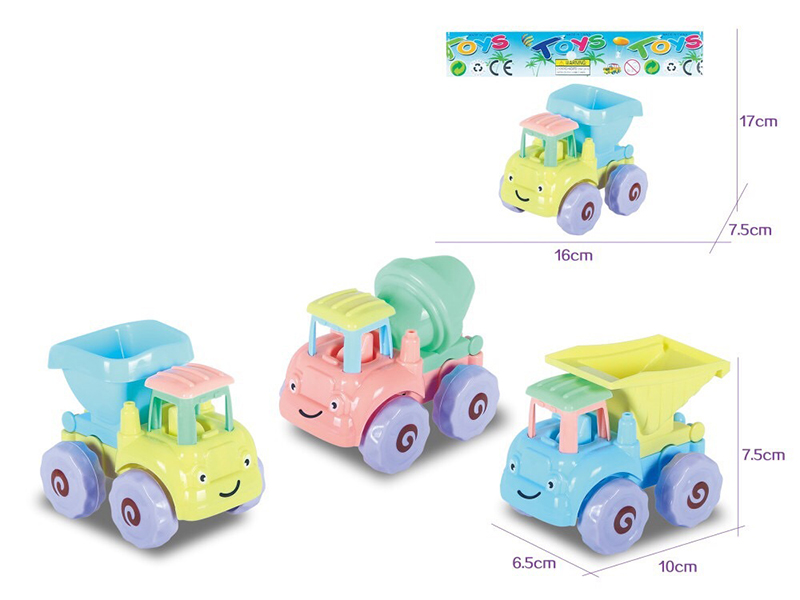 Cartoon Friction Engineering Truck 1pcs