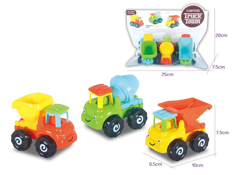 Cartoon Friction Engineering Truck