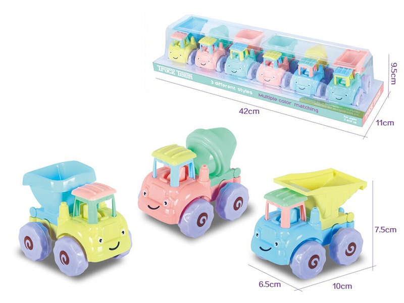 Cartoon Friction Engineering Truck