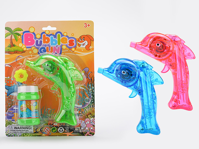 Transparent Dolphin Electric Bubble Gun(3 Colors)