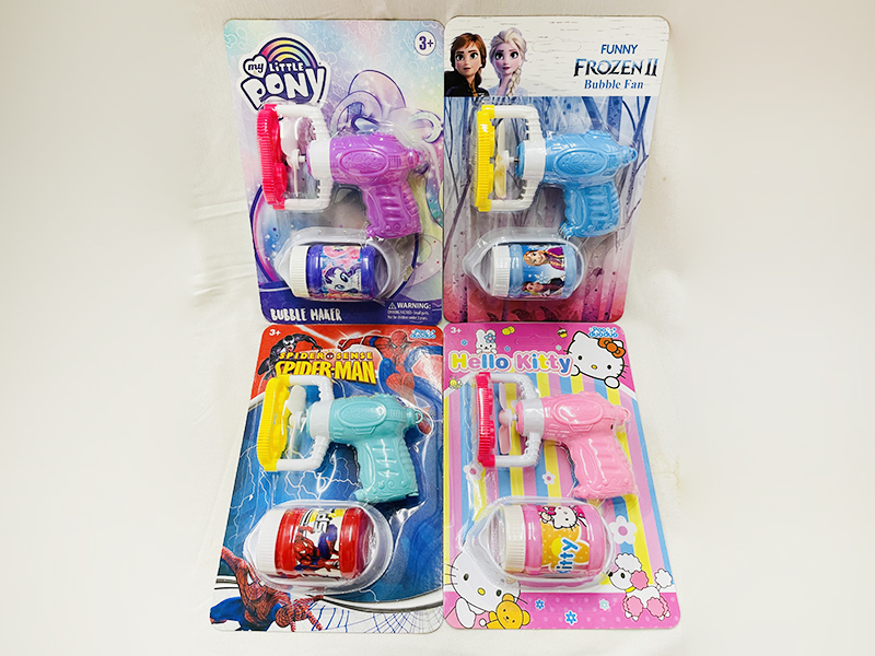 Electric Bubble Gun & Fan 2 In 1