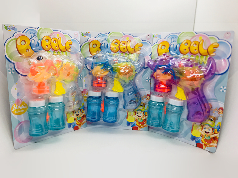 Automatic Inertia Flash Dinosaur Bubble Gun