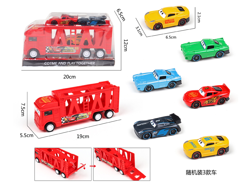 Friction Tractor With Alloy Car