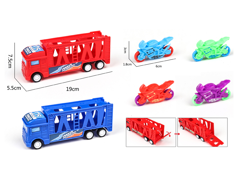 Friction Tractor With Motorcycle