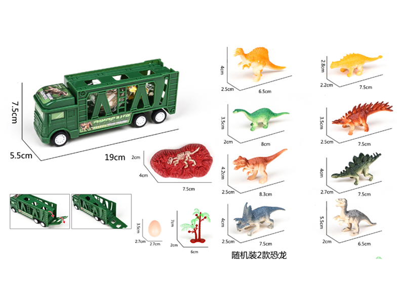 Friction Tractor With Dinosaur