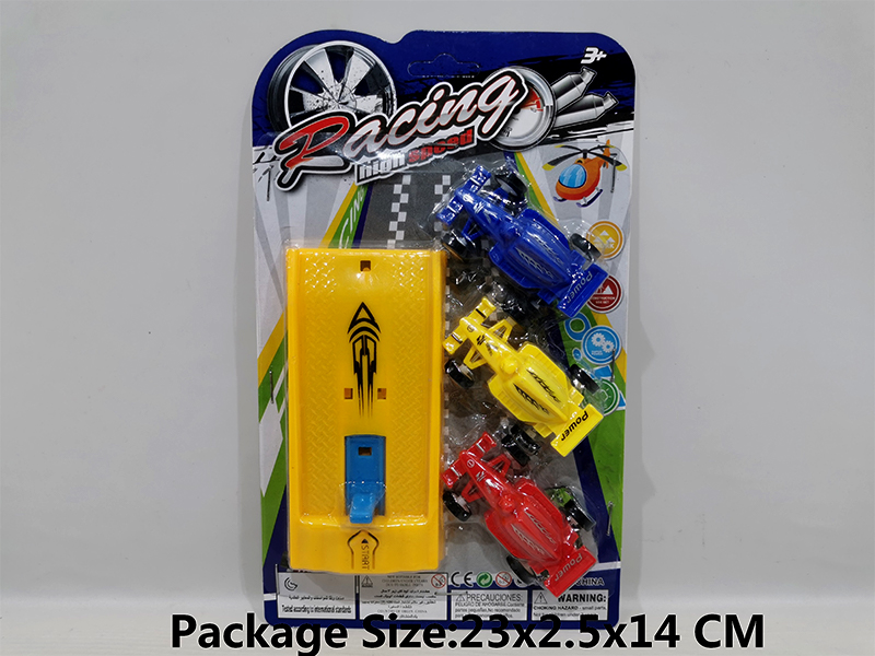 3Pcs Slide Racing Cars+Ejection Plates