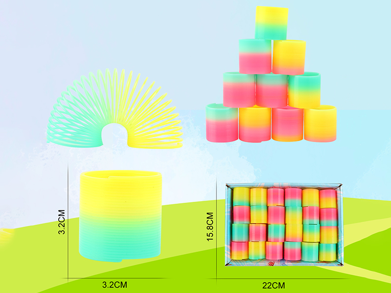 Mixed Color Rainbow Spring 24pcs