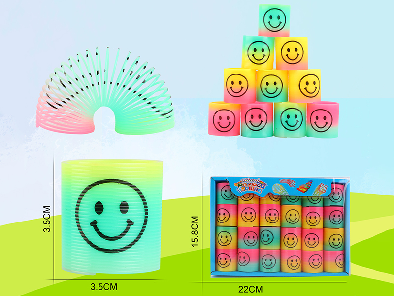 Pad Printing Smiley Face Rainbow Circle 48PCS