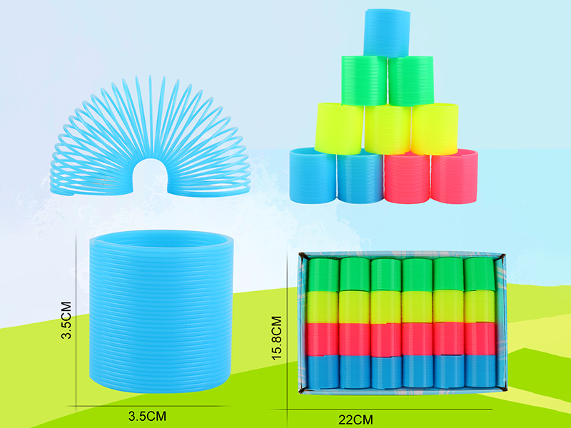 Solid Color Four Colors Rainbow Spring 24PCS