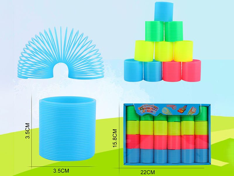 Solid Color Four Colors Rainbow Spring 48PCS