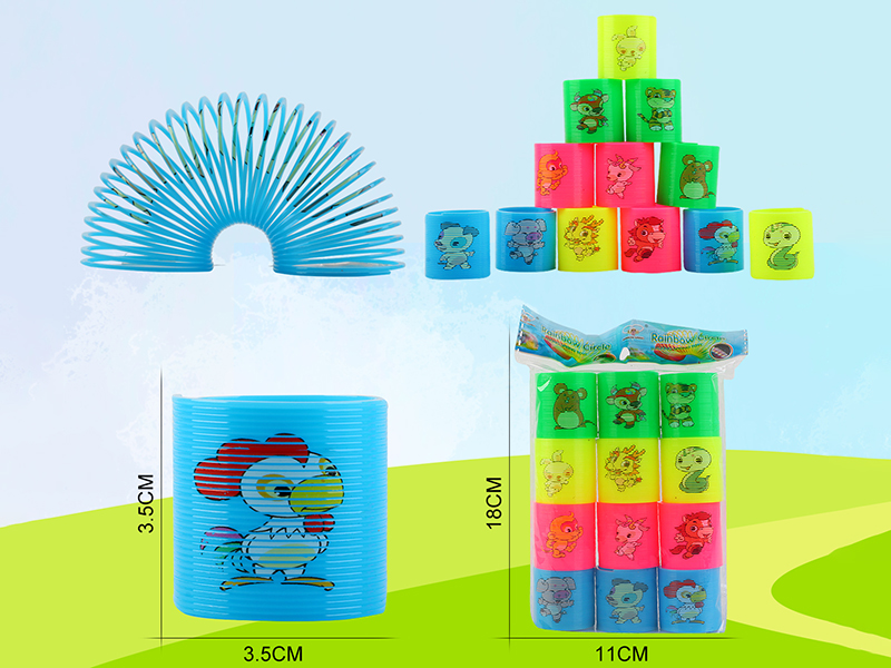 Solid Color Heat Tranfer Printing 12 Zodiac Animals Rainbow Spring 24PCS