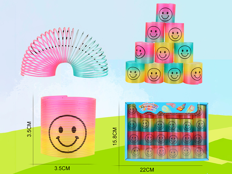 Pad Printing Smiley Face Rainbow Circle 48pcs