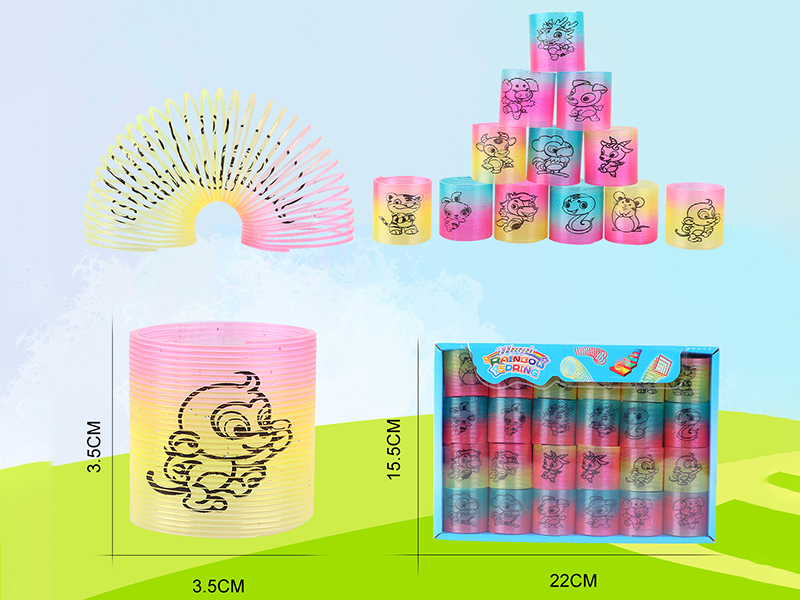 Pad Printing 12 Zodiac Rainbow Spring 48PCS