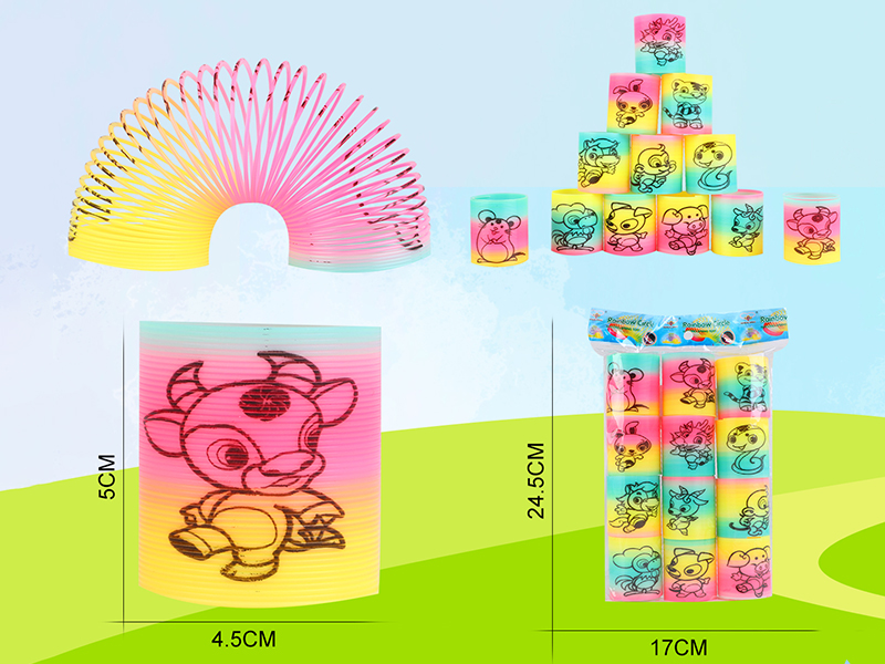 Pad Printing 12 Zodiac Rainbow Circle 12PCS