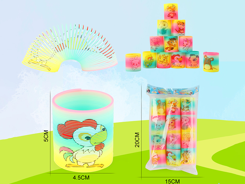 Heat Tranfer Printing 12 Zodiac Animals Rainbow Circle 12PCS