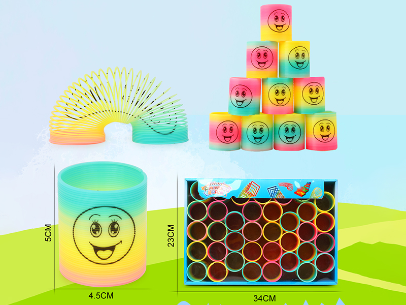 Pad Printing Smiley Face Rainbow Circle 36PCS