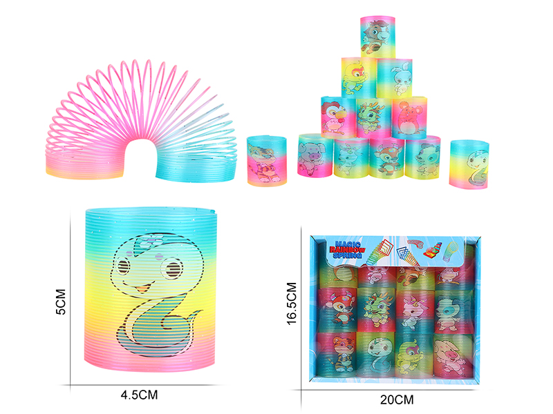 Heat Transfer Printing 12 Zodiac Animals Rainbow Circle 12PCS