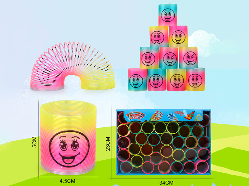 Pad Printing Smiley Face Rainbow Circle 36PCS