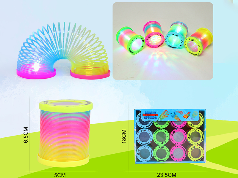 3D Projection Rainbow Spring 12pcs