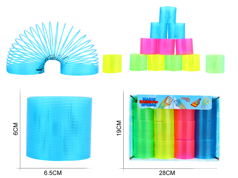 Transparent Four Colors Rainbow Circle 12PCS