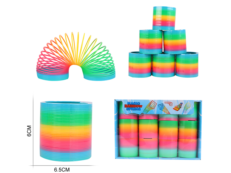 Solid Color  Four Colors Rainbow Spring 12pcs