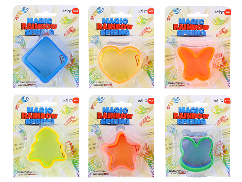 Multishaped Crystal Mixed Color Rainbow Spring 1pcs