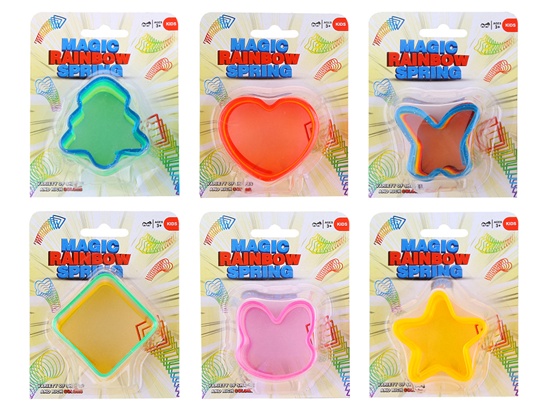 Multishaped Crystal Mixed Color Rainbow Spring 1pcs