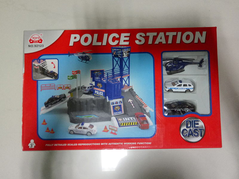Police Set Track Parking Lot